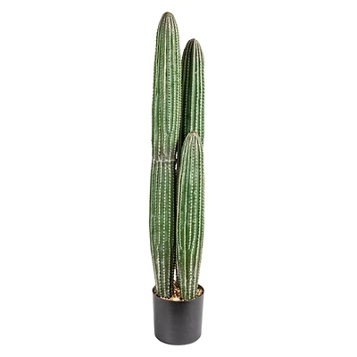 Hello Honey® Round Faux Green Pachycereus Cactus in Plastic Pot