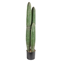 Hello Honey® Round Faux Green Pachycereus Cactus in Plastic Pot