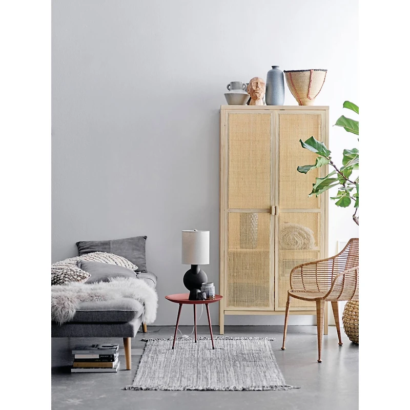 Hello Honey® 8.25" Stoneware Vase With Reactive Glaze Finish & Vertical Handles