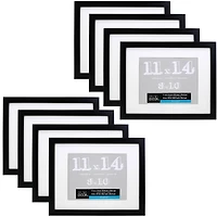 8 Pack: Black Belmont Frame with Mat by Studio Décor