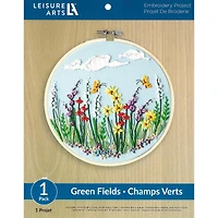Leisure Arts® 8" Green Fields Embroidery Kit