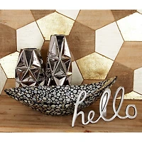 Gray Mother of Pearl Coastal Tray