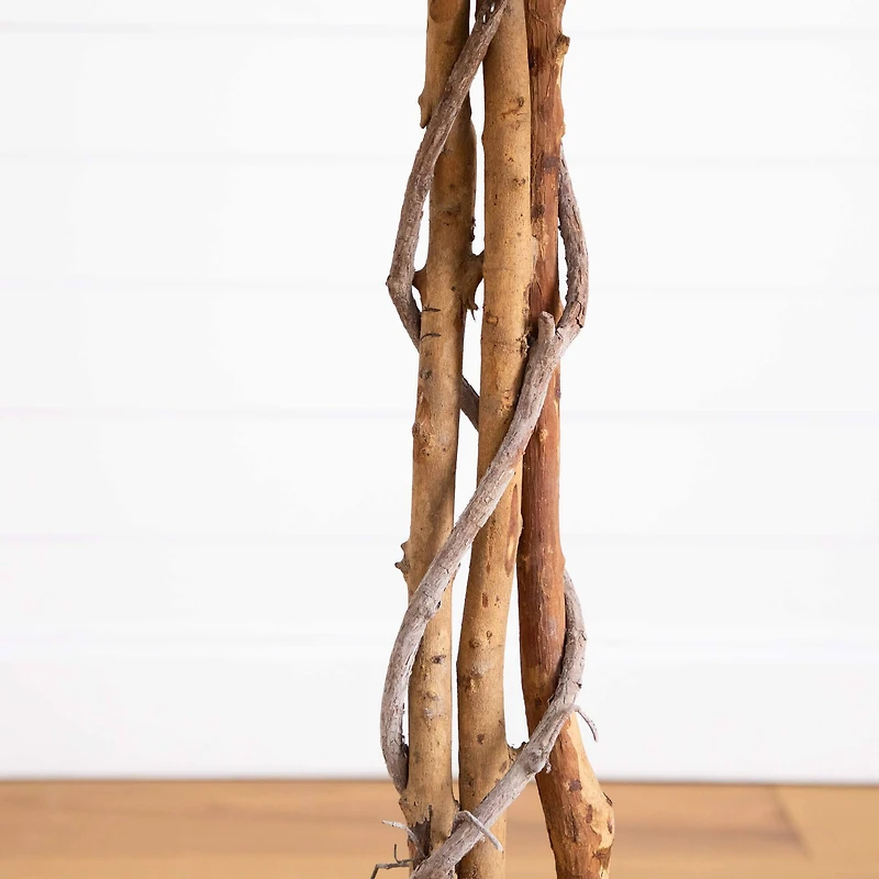 7ft. Artificial Halloween Black Ficus Tree with Natural Trunk