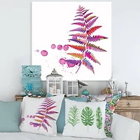 Designart - Purple Fern