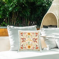 Stupell Industries Hello Autumn Pattern Outdoor Printed Pillow