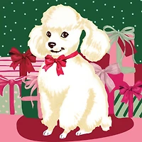 11" x 11" Christmas Dog Canvas Painting Kit by Artist's Loft™