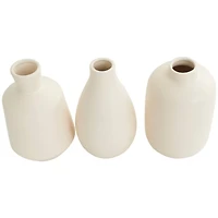 Cream Minimalistic Ceramic Vase Set