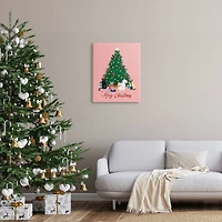 Stupell Industries Merry Christmas Holiday Cats Canvas Wall Art