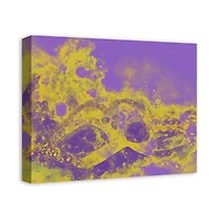 Purple & Gold Mask Canvas Wall Art