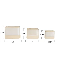 Hello Honey® Cream Ceramic Nesting Container Set