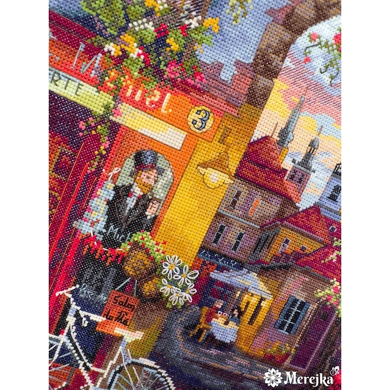 Merejka French Cafe Counted Cross Stitch Kit