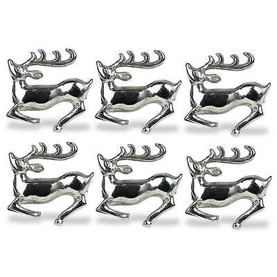 DII® Silver Stag Napkin Rings, 6ct.