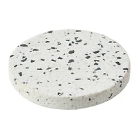 Hello Honey® White Round Terrazzo Coaster Set
