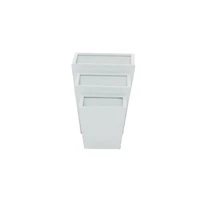White Modern Planter, Set of 3" 7", 11", 5"