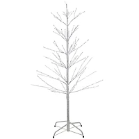 4ft. Pre-Lit White Birch Twig Artificial Christmas Tree, Pure White LED Lights