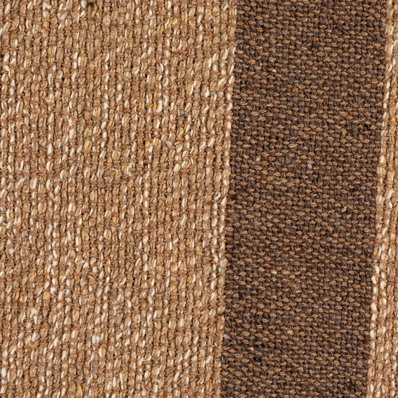 Hello Honey® Beige & Brown Savannah Stripe Cotton Blend Throw with Fringe