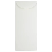 JAM Paper 4.75" x 11" Bright White Wove Strathmore Business Envelopes, 50ct.