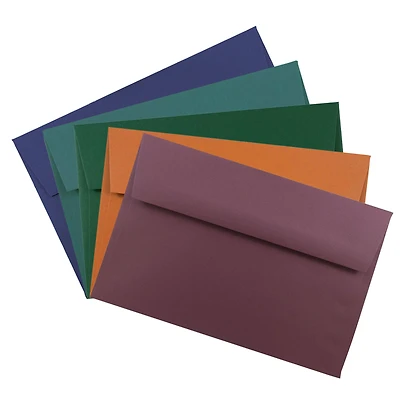 JAM Paper 6" x 9" Assorted Colors Premium Invitation Envelopes, 125ct.