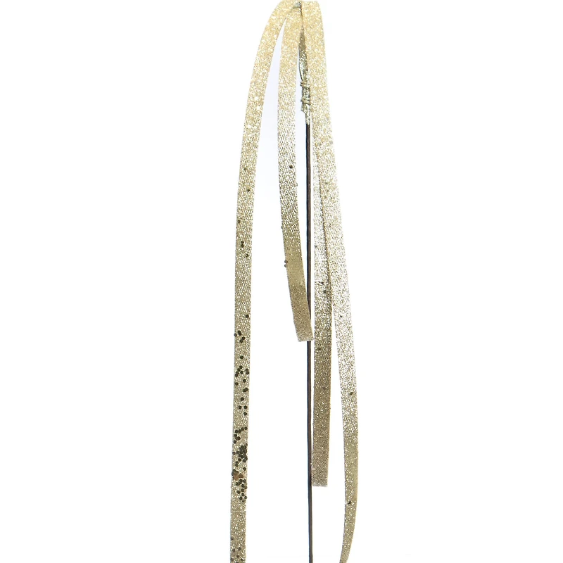 23" Hanging Gold Glitter Ribbon Stem by Ashland®