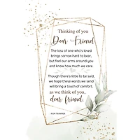 Thinking Of You Dear Friend Inspirational Wood Plaque