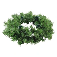 12" Pine Artificial Christmas Advent Candle Holder Wreath