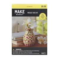 4" Warm Tones Mosaic Vase Kit by Make Market®