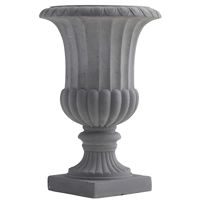 16.5" Gray Decorative Urn
