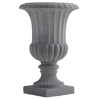 16.5" Gray Decorative Urn