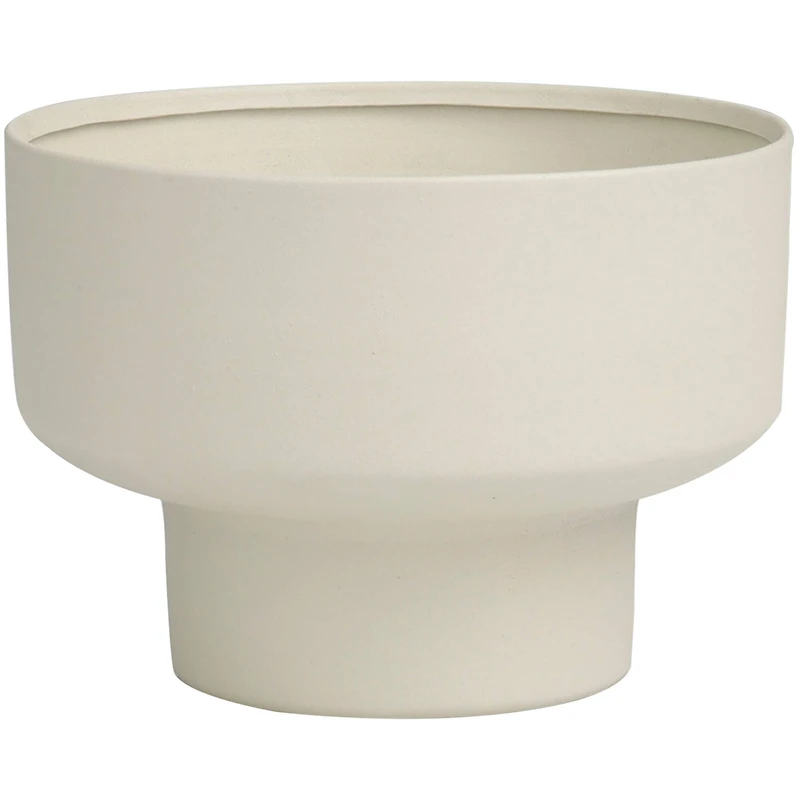 White Wax White Sage Scented Candle with Elevated Matte Light Gray Container