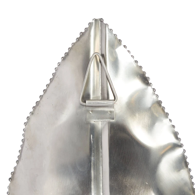 Silver Stainless Steel Candlestick Holders, 16" x 8" x 6"