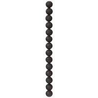 Black Natural Lava Round Beads, 12mm by Bead Landing™