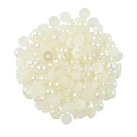 4.5mm Ivory AB Round Flatback Plastic Pearls, 4,000ct. by Bead Landing™