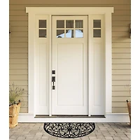 DII® J&M French Arch Half Round Rubber Doormat