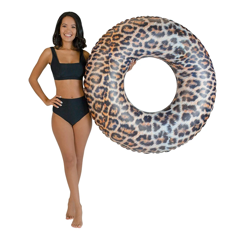 PoolCandy Leopard Print Jumbo Pool Tube