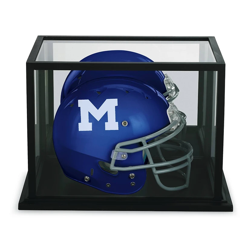 6 Pack: Black Football Helmet Display Case with Mirror Back by Studio Décor®