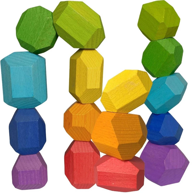 Extasticks Stackalino Wooden XL Balancing Stacking Rocks