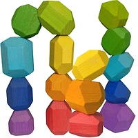 Extasticks Stackalino Wooden XL Balancing Stacking Rocks