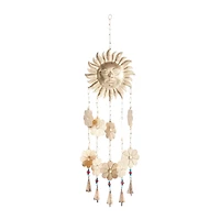 Gold Metal Eclectic Windchime, 11" x 1" x 32"