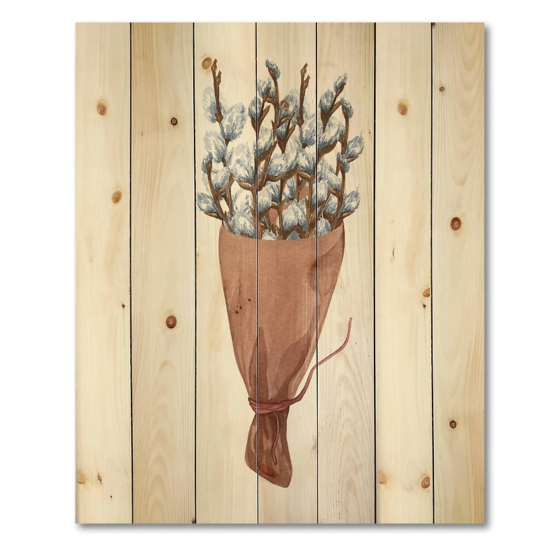 Designart - Bunch of Pussy Willow Twigs I