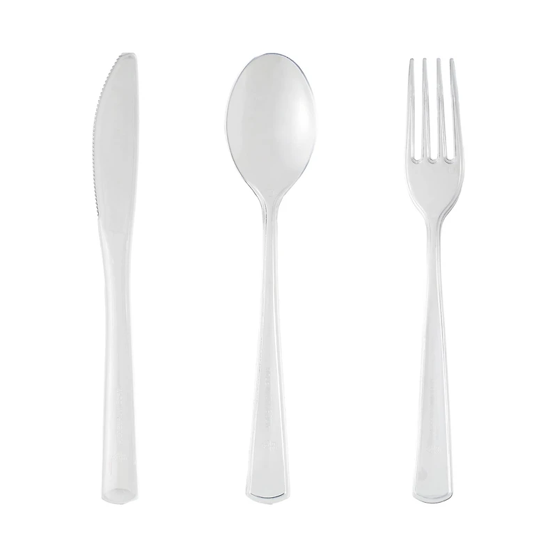 Clear Plastic Cutlery Value Pack, 120ct. by Celebrate It™