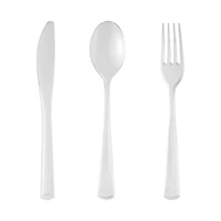 Clear Plastic Cutlery Value Pack, 120ct. by Celebrate It™