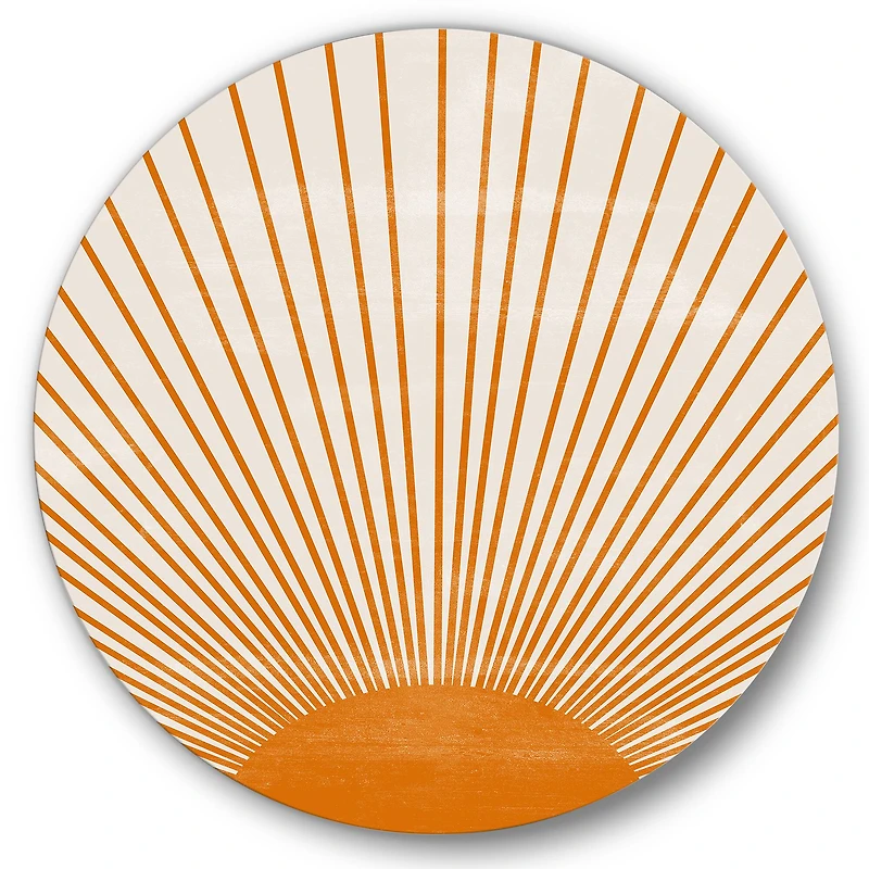 Designart - Orange Sun Print III