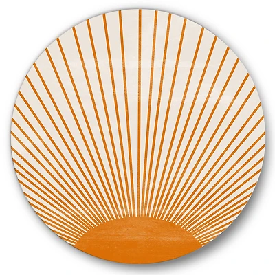 Designart - Orange Sun Print III