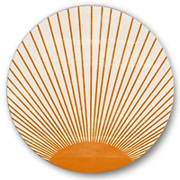 Designart - Orange Sun Print III