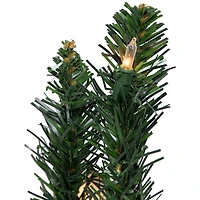 3ft. Pre-Lit Buffalo Fir Artificial Christmas Wall or Door Tree, Clear Dura Lights