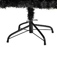 4ft. Pre-Lit Black Artificial Christmas Tree, Clear LED Lights