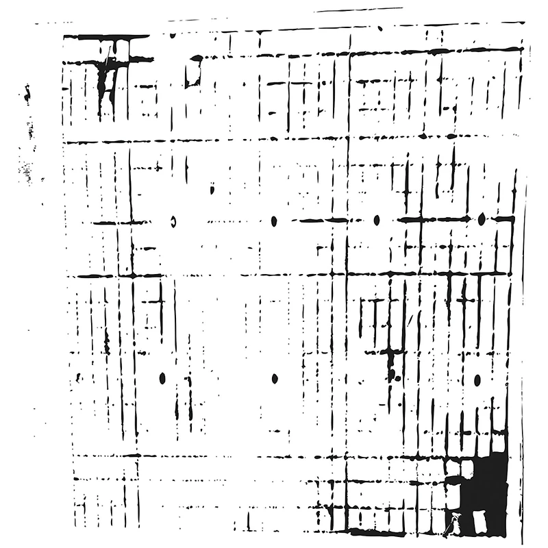 The Crafter's Workshop Sketch Grid Stencil, 6" x 6"