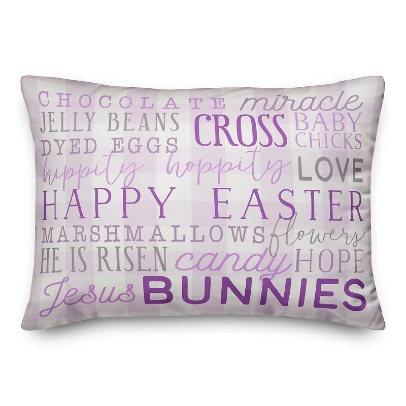 Easter Day Words 2 14" x 20" Indoor / Outdoor Pillow