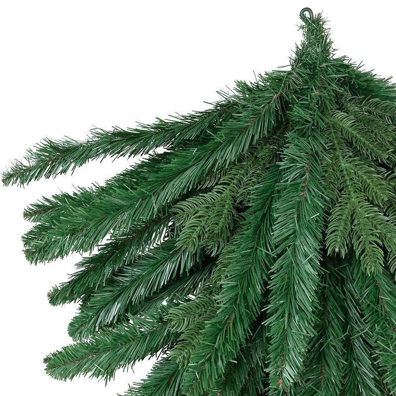 60" Green Pine Artificial Christmas Teardrop Swag