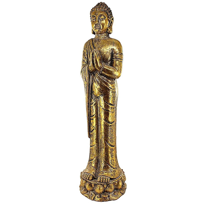 Design Toscano 28" Golden Serenity Buddha Asian Statue